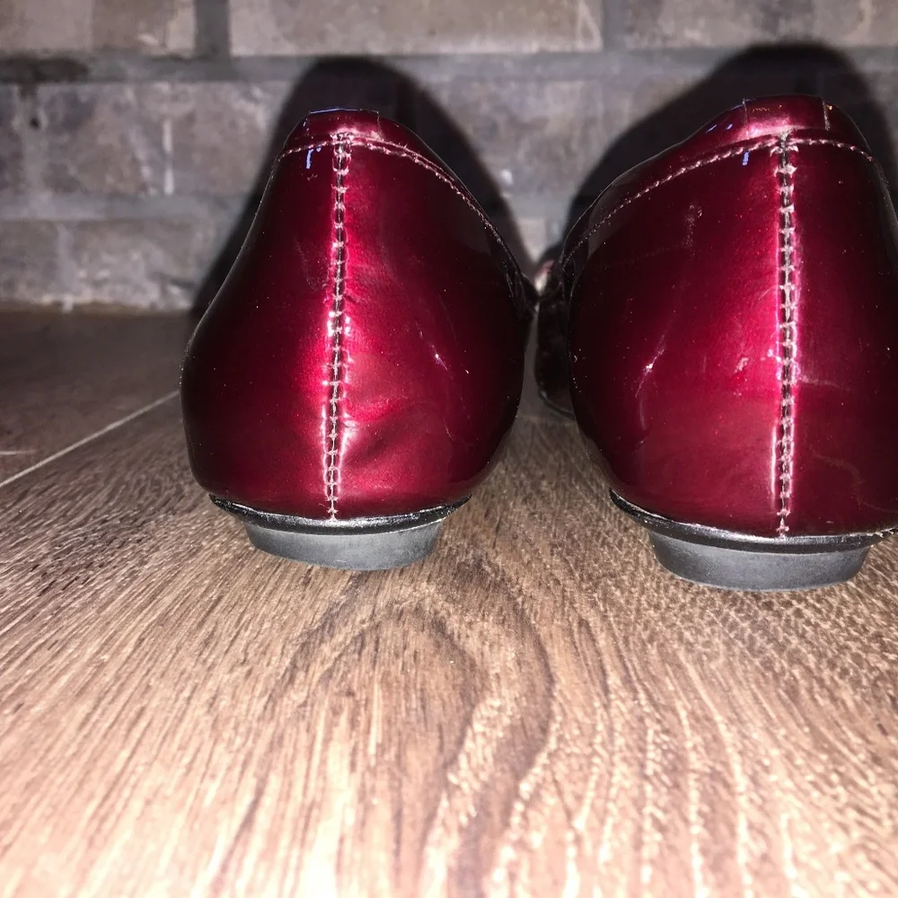 Johnston & Murphy Metallic Burgundy Quilted Leather Loafers